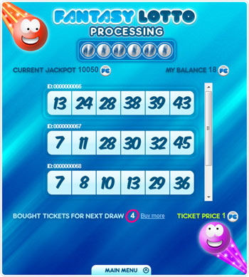 Fantasy Lotto Drawing